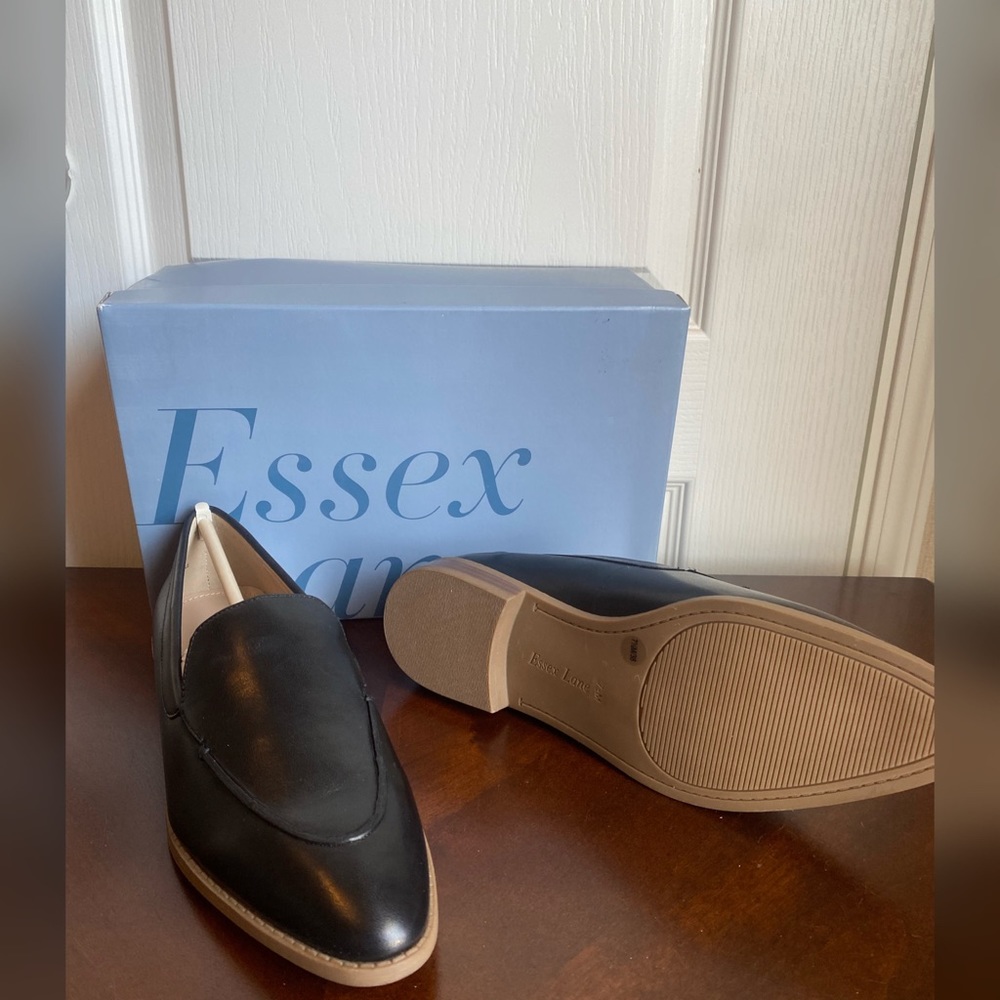 Essex lane black leather woman’s shoes - Picture 2 of 3